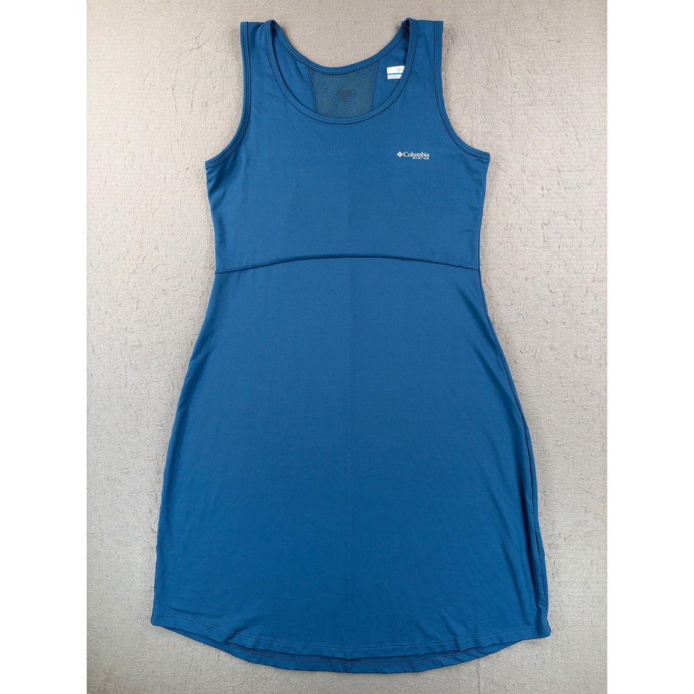 Columbia PFG Freezer III Dress Womens Small Blue Sleeveless Mesh Back Fishing